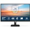 Philips Monitor 27" ( IPS 3840x2160 UHD 4K 60Hz ) 1000 SERIES Black 27E1N1800A