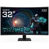 GIGABYTE GS32QCA MONITOR GAMING CURVO 31.5" QHD 180HZ 1MS NERO