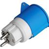 Ecova 20555 adattatore industriale con spina schuko e presa cee 2p+t 16a