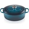 Le Creuset Cocotte ovale Evolution in ghisa vetrificata, diameter 29 cm, Deep Teal, 21178296422430