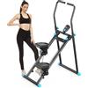 Lischwert 2025 nuovo stepper per la casa, macchina Vertical Climber Stairmaster per allenamento di tutto il corpo, Compact Folding Cardio Esercizio Climber con passo esteso, manubrio e pedali regolabili (nero)