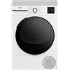 Beko BMTUR73EC Asciugatrice Slim 7kg, Classe D, Linea Estetica NX, motore asincrono, Display digitale, colore Bianco, oblò Nero