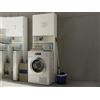 Dmora Armadio multiuso a 2 ante, 100% Made in Italy, Mobile per lavanderia portalavatrice, cm 65x32h195, colore Bianco
