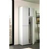 Dmora Armadio Multiuso Grande Camelia, Mobile Multiuso a 4 Ante, Armadietto Porta Scarpe, Guardaroba salvaspazio, 100% Made in Italy, 80x37h195 cm, Bianco