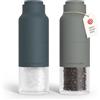 LARS NYSØM Set di Macina Sale e Pepe Set - Macinasale e Macinapepe Manuale | Set di Macinini per Sale e Pepe in Acciaio Inox con Macina Regolabile - Macinino per Pepe e Sale Manuale - Bottiglia Design