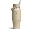 Hydro Flask - Wide Flex Straw Travel Bottle 710ml (24 oz) - A Prova di Perdite, Isolata, Compatibile con Portabicchieri - Mantiene le Bevande Fredde per 24 Ore - Tappo con Cannuccia Flex - Oat
