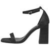 ONLY Onlalyx-24 Glitter High Heeled Sandal, Onlalyx-24-Sandalo con Tacco Alto Glitterato Donna, Nero, 36 EU