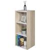 Iris Ohyama, Libreria/scaffale per armadietto a 3 livelli/mobili laterali/scaffale salvaspazio, Modulare, Altezza mensola regolabile 3,2 cm, Ufficio, Casa - Space Saving Shelf - UB-9035 - Marrone