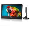 August DA900D Televisore Portatile LCD 9" Analogica TV DVB-T-T2 /HEVC H.265 Televisore Digitale Supporta HDMI IN /Media Player /PVR Ideale per Camera/ Cucina/ Caravan - 2400mAh Batteria Ricaricabile