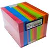 Cecami Cartoncini Colorati con Busta, 100Pz 11x8cm, Biglietti Colorati Piccoli con Busta, Festa Compleanno Auguri Regalo, Bigliettini Auguri con Buste 5 Colori Forti Assortiti, Bustine con Foglietti