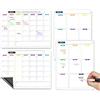 momgyaamz Lavagna Magnetica Frigo, Calendario Magnetico Frigo, Lavagna Settimanale Cancellabile, Frigorifero, Ufficio e Cucina Planner Mensile, Lavagna Settimanale, Menu Settimanale Planner 4 Pz.