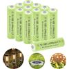 Lombaour Batterie ricaricabili NI-MH 1,2 Volt AA 900 mAh, precaricate, 12 confezioni di batterie a doppia A per luci solari all'aperto, luci a LED Pathway Garden Lamp