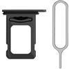 Generic iReplaceParts - Vassoio SIM di ricambio, doppia guarnizione in gomma per slot Sim con strumento di espulsione per iPhone 14 (6,1) e iPhone 14 Plus (6,7) (nero)