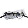 O-OK Occhiali da lettura con aste flessibili e lenti infrangibili, occhiale lettura con aste avvolgenti per il collo, occhiali da lettura unisex O-OK NAXOS completo di custodia in PVC e pezzuola (+3.00, Nero)