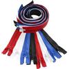 Aerzetix - Set di 8 Cerniere Lampo a Spirale separabili da 80 cm N°5 con cursore - Metallo Nylon Poliestere - Cucitura e Riparazione - Colore Blu, Rosso, Nero e Bianco