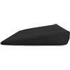 POKAR Cuscino Triangolare Cuscino Cuneo Lombare Cuscino Ergonomico Cuscino Sedia Ufficio Cuscino Auto, Nero, 38 x 38 x 8/2 cm