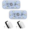 URAQT Luce Notturna LED per Auto, 2 Pezzi Luci Abitacolo Auto con 6 LEDs, Luce Touch a LED con Tattile Sensore Interruttore, Autos ha portato le luci interne,Ricaricabile Tramite USB per Autos, Casa