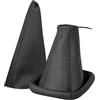 L & P Car Design Cuffia cambio e Freno a mano compatibile con Opel Corsa C 2000-2006 - nero - vera pelle - leva cambio manuale - (A104-7)