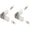 Connettore Tipo "L" per Neon Flex LED Serie 220V - KIT 2 PZ
