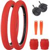 ZUKKA Kit 2 Pneumatici per Bicicletta da 16 Pollici 16 x 2.125 57-305 e Kit 2 Camere D'aria da 16 Pollici per BMX, MTB, Mountain Bike, Triciclo, Bicicletta Cruiser, Bianco