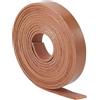 GORGECRAFT Cordoncino piatto in pelle pieno fiore da 12,5 mm, lungo 2 m, per bracciali, collane, gioielli, portachiavi, cinture, stivali, pizzo fai da te, cammello