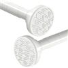 wintfarm Bastoni per tenda da doccia estensibili, 48-133 cm, senza trapano, asta regolabile per tenda da doccia, antiscivolo, non arrugginisce, in acciaio inossidabile 304 (bianco)