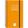 Finocam - Agenda con blocco note DuoBand 2026 Settimana Vista Orizzontale Gennaio 2026 - Dicembre 2026 (12 mesi) Nero Spagnolo