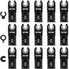 FOTYBEI Set di Lame Utensile Multifunzione Oscillante 15 pezzi Legno Plastica Metallo Accessori Utensile Multifunzione Oscillanti Compatibile con Dewalt Makita Ryobi Parkside Black&Decker e altro ancora