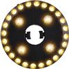 OYOCO - Luce per ombrellone da cortile, colore bianco caldo, 3 modalità di luminosità, 28 luci a LED a 200 lumen, 4 batterie AA, per ombrelloni e tende da campeggio