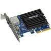 Synology E10G18-T1 - Adattatore di rete - PCIe 3.0 x4 basso profilo - 10Gb Ethernet x 1 - per Disk Station DS1618, RackStation RS1219, RS2418, RS2818, RS3618, RS818,RJ-45; 1 porta