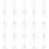 Wisebom Supporto per Bambole, Supporto per Bambolei Trasparente per Finestra Doll Display Decorazione Collezione, Modello Bambola Display Stand per Bambole da 9-11 pollici (Trasparente, Pezzo, 20)