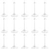 Wisebom Supporto per Bambole, Supporto per Bambolei Trasparente per Finestra Doll Display Decorazione Collezione, Modello Bambola Display Stand per Bambole da 9-11 pollici (Trasparente, Pezzo, 15)