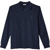 Coveri Polo Uomo Caldo Cotone Invernale Manica Lunga Taglie Forti 3XL 4XL 5XL 6X (IT, Testo, 4XL, Regular, Regular, Blu)