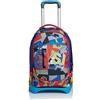 SJ GANG STYLE JAM GANG Seven Trolley Jack Scuola SJ Gang Boy, College y Sport, Zaino Sganciabile, 28 Lt, Multicolore