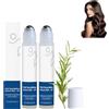 Traboto Siero per la crescita dei capelli al rosmarino Roll On, 25 ml x 2 siero Roll-On, siero per capelli al rosmarino, siero bloccante del cuoio capelluto favorisce il flusso di ossigeno, riduce la perdita