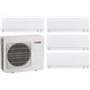 MITSUBISHI ELECTRIC MXZ-4F72VF + 2x MSZ-AY20VGKP + 2x MSZ-AY35VGKP Kit QuadriSplit a Parete DC Inverter / Pompa di Calore R32 con Wi-Fi Integrato - 7.2 kW