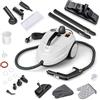 SOARS Potente Pulitore a Vapore 2000W, 15 Accessori, Pressione Massima 5 Bar, Temperatura 160℃, Riscaldamento Rapido 8 Minuti, Serbatoio 1,8L, per Pavimenti, Divani, Cucina, Superficie 108 m² (Bianco)
