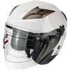 MOTOCUBO CASCO MOTO JET TOURER DOPPIA VISIERA BIANCO TG S