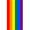 Miracle Home. Asciugamano da spiaggia in cotone egiziano arcobaleno verticale, 80% cotone, 20% poliestere. 90 X 165 12812