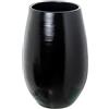 DRW Vaso da pavimento in ceramica in nero lucido 60x60x51 cm