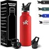 HoneyHolly Borraccia Termica Bambini 500 ML, Senza BPA, Borraccia Termica, 18/8 Acciaio Inox, Bottiglia Termica, Sottovuoto a Doppia Parete, Borracce Termiche, con Cannuccia, Termos per Scuola, Sport