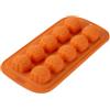 Zenker Stampo da forno in Silicone per Dolci, 10 Impronte a Forma di Mini Zucca di Halloween, Teglia da forno Resistente da -40°C a +230°C, Stampi per cioccolato Lavabile in Lavastoviglie