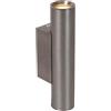 LUCIDE DUPLA - Faretto da parete/parete - 2 x GU10 (MR11) - Grigio ghisa