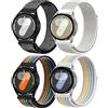 DMVEIMAL Cinturino Nylon per Samsung Galaxy Watch 7/6/5/4/FE 40mm 44mm/Watch 3 41mm/per Amazfit Gts 2 Mini/2/Gtr 4/Bip U Pro/Bip 3 Pro,20mm Cinturini 4PCS Sport per Smartwatch 6 Classic 47mm 43mm/5 Pro 45mm