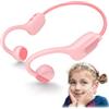 LOBKIN Cuffie Conduzione Ossea per bambini Open Ear, Bluetooth 5.3 Auricolari Conduzione Ossea Wireless Leggere per bambini IPX5 Impermeabili con Microfono per Scuola, Casa e Attività per Ragazzi Ragazze