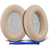 SoloWIT Cuscinetti Auricolari Ricambio per Bose SoundLink Around-Ear II (Sound Link AE2/Model BA2) Cuffie, Padiglioni in Morbida Pelle Proteica, Schiuma ad Alta Densità - Beige