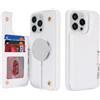 SailorTech per iPhone 14 Pro max Custodia per telefono con porta carte di credito, iPhone 14 Pro max Custodia con slot per carte di credito mag safe Portafoglio Zipper per uomo - Bianco