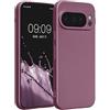 kwmobile Custodia Compatibile con Google Pixel 10 PRO Cover - Protezione Back Case Morbida - Silicone TPU Effetto Metallizzato Lavanda Metallizzato