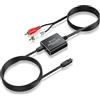 eSynic 192KHZ 24bit DAC Convertitore Cavo Audio SPDIF a RCA Convertitore da Digitale Toslink Ottico ad Analogico RCA R/L con Cavo 100+110cm Supporta PCM LPCM per HDTV STB DVD Lettore Console