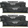 Gigastone 【DDR4 RAM】GIGASTONE Game PRO 64GB Kit(4x16GB) DDR4 3600MHz PC4-28800 CL 18-22-22-42 Intel XMP 2.0 AMD Ryzen 1.35V UDIMM 288pin Unbuffered Non ECC Ideale PC Desktop alta prestazione Memoria-Nero
